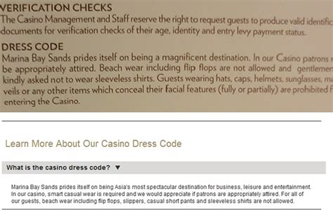 mbs casino dress code