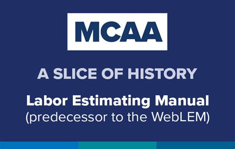 Mcaa Labor Unit Manual