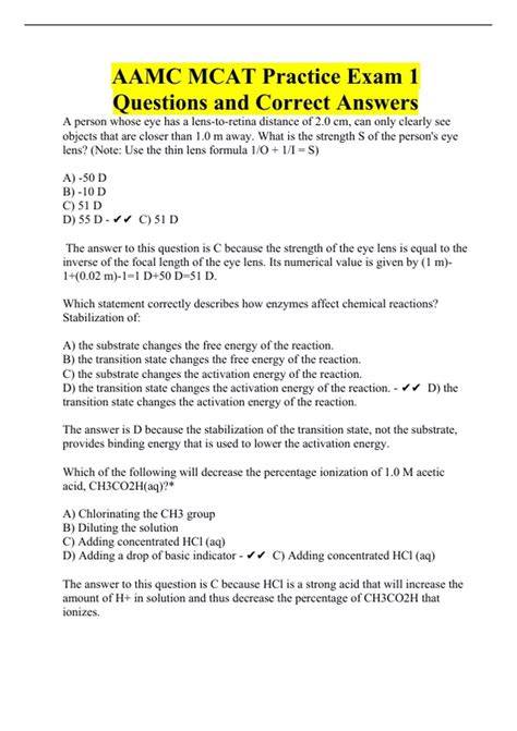 Mcat Practice Test