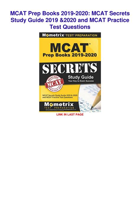 mcat secrets study guide