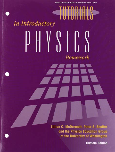 Read Mcdermott Physics Tutorials Solutions 