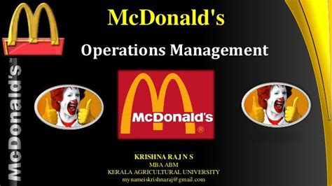 Read Mcdonalds Franchise Operations Manual Dialex 
