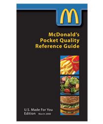 Read Mcdonalds Pocket Quality Reference Guide 