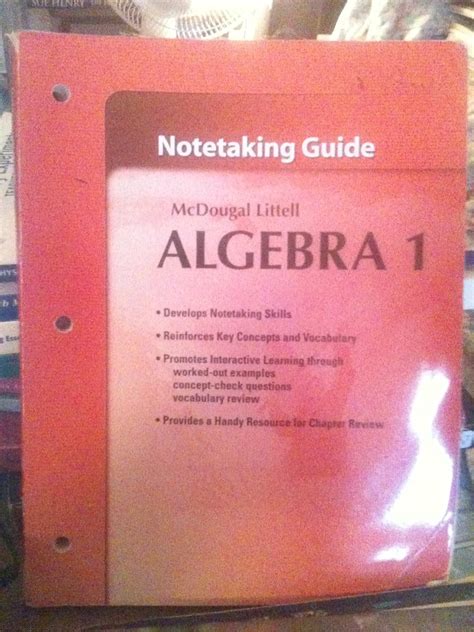 Read Online Mcdougal Algebra 1Notetaking Guide Answers 