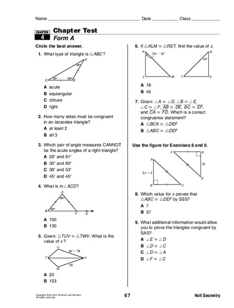 Read Online Mcdougal Littell Geometry Chapter 8 Test 