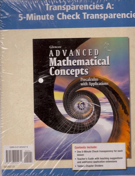 mcgraw hill advanced mathematical concepts test answers