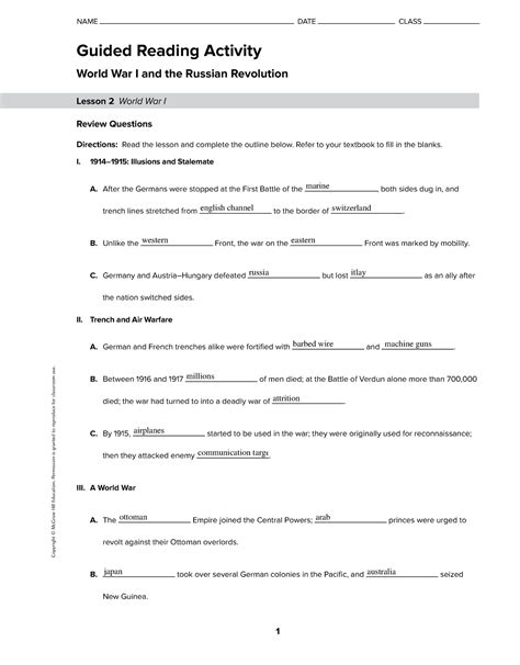 mcgraw hill history guided answer key