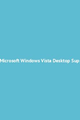 Download Mcitp Microsoft Windows Vista Desktop Support Enterprise Study Guide Exam 70 622 