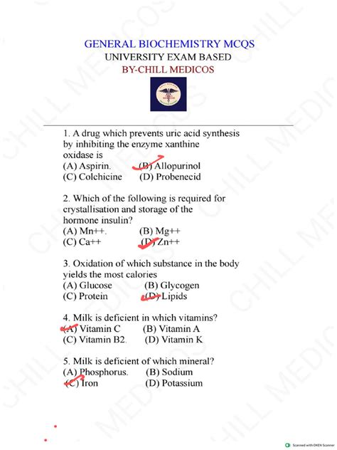 Mcq Biochemistry With Answer Bing