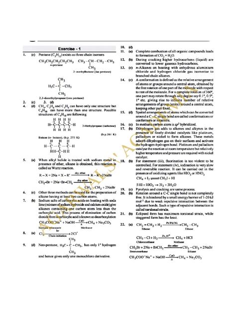 Mcq Solution Chemistry 1st Part Hsc 2014