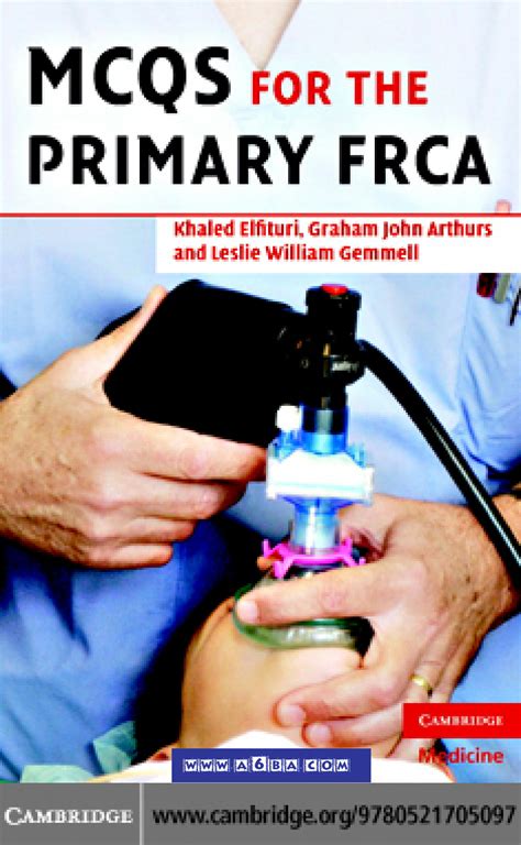 Mcqs For The Primary Frca Oxford Specialty Training