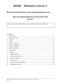 mcqs statistics course 1