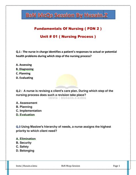 Read Online Mcqs And Answers In Nursing Informatics 