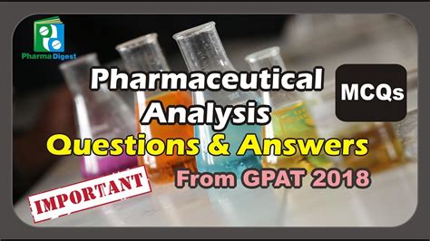 Download Mcqs In Pharmaceutical Analysis 