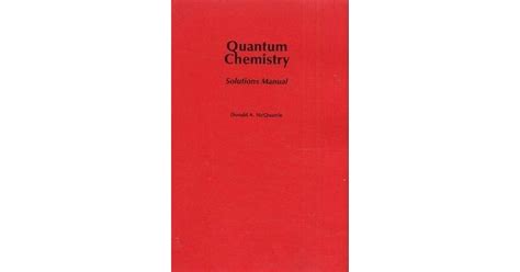Read Mcquarrie Quantum Chemistry Solution Manual 
