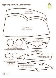 Mcqueen Car Cake Cutting Template