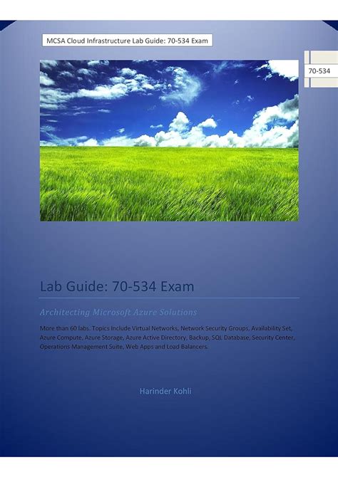Mcsa Cloud Infrastructure Lab Guide 70 534 Exam Architecting Microsoft Azure Solutions