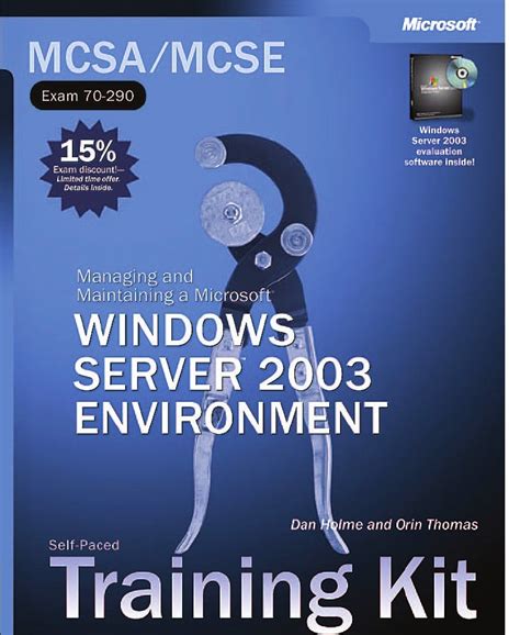 Read Online Mcsa Mcse Exam 70 290 Windows Server 2003 Environment Management And Maintenance Study Guide 
