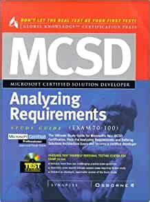 Full Download Mcsd Analyzing Requirements Exam 70 100 Mcsd Study Guides Includes Cd Rom 