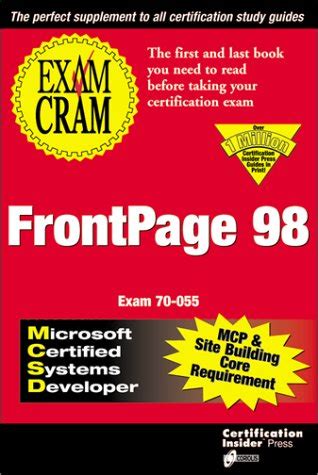 Read Mcsd Frontpage Exam Cram Exam Cram Coriolis Books 