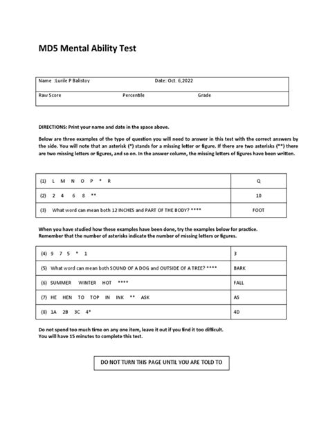 md5 mental ability test