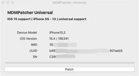 Mdm Patch Universal