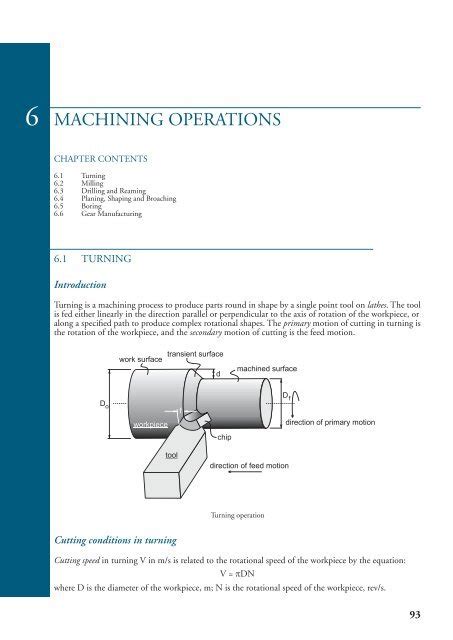 Me 364 Manufacturing Technology Lecture Notes