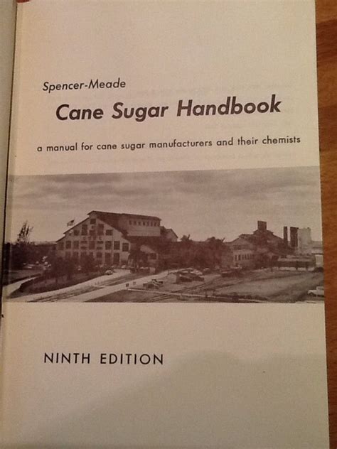 Read Meade Chen Cane Sugar Handbook 