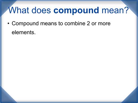 Mean Of Compound