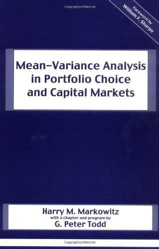 Download Mean Variance Analysis In Portfolio Choice And Capital Markets Frank J Fabozzi Series 