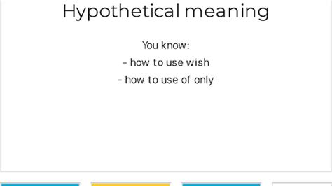 Meaning For Hypothetical