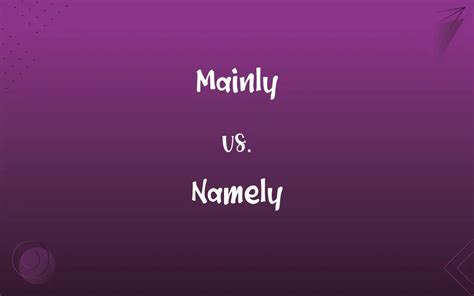 meaning of namely