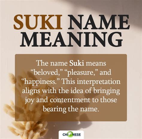 Meaning Of Suki