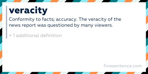 Meaning Of Veracity