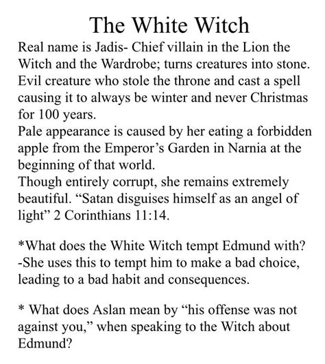 Meaning Of White Witch
