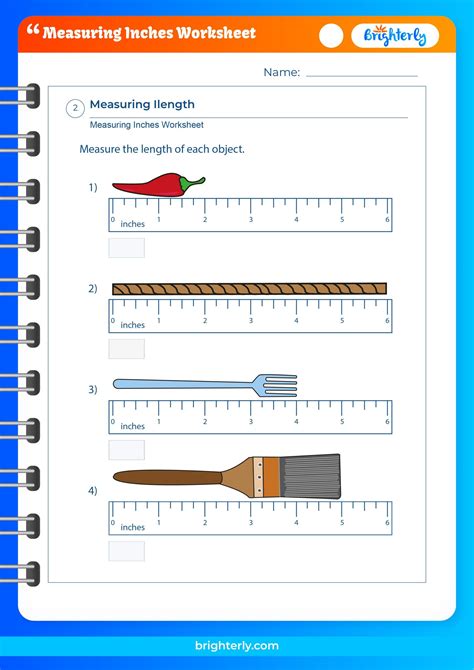 Measure In Inches Worksheet   Measuring Inches Worksheet - Measure In Inches Worksheet