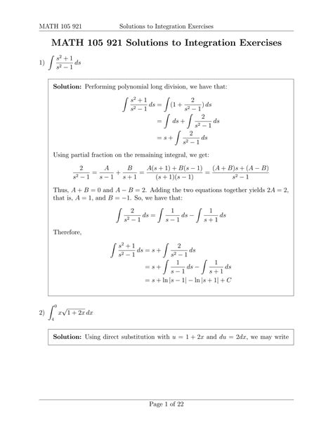 Download Measure Theory Integration Exercises With Solution File Type Pdf 