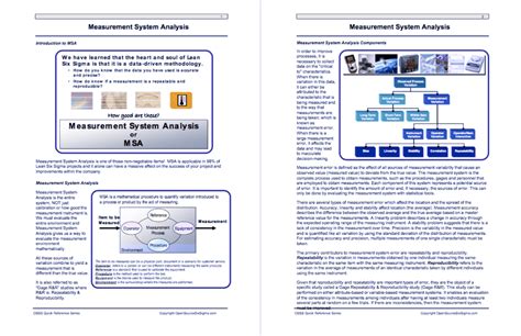 measurement system analysis reference manual