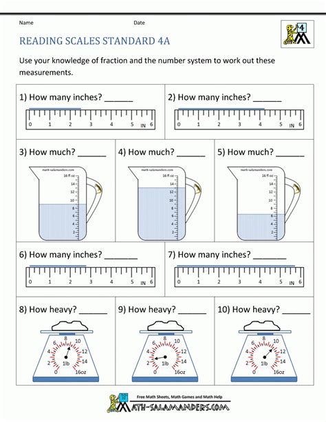 Measurement Worksheets For 4th Graders Online Splashlearn Capacity Worksheet 4th Grade - Capacity Worksheet 4th Grade