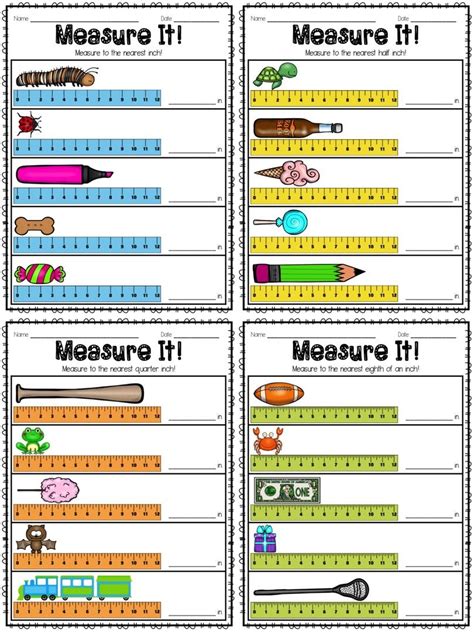 Measurement Worksheets Measuring In Inches Worksheets Math Aids Inch Measurement Worksheet - Inch Measurement Worksheet