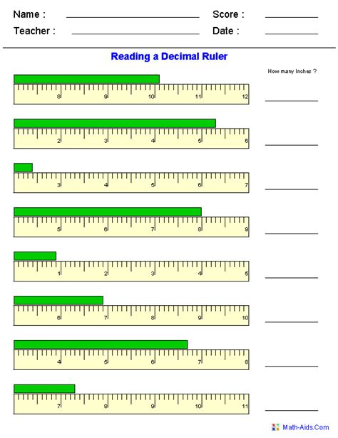 Measurement Worksheets Reading A Metric Ruler Worksheets Ruler Measurement Worksheet - Ruler Measurement Worksheet