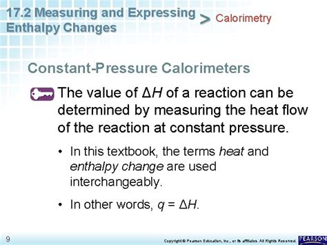 Measuring And Expressing Enthalpy Changes Answer