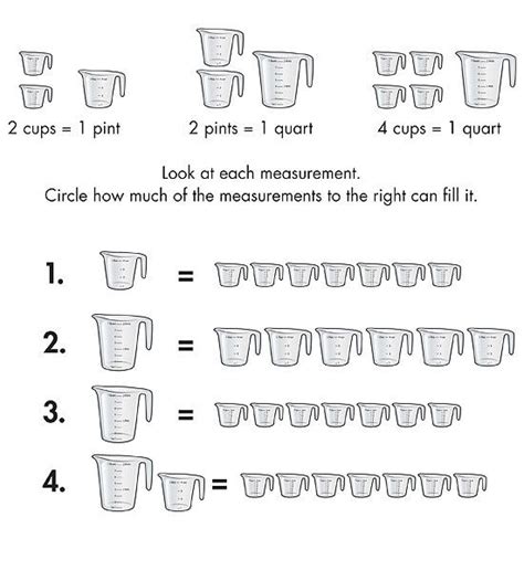 Measuring Cups And Pints Worksheets Teachers Pay Teachers Measuring Cups Worksheet - Measuring Cups Worksheet
