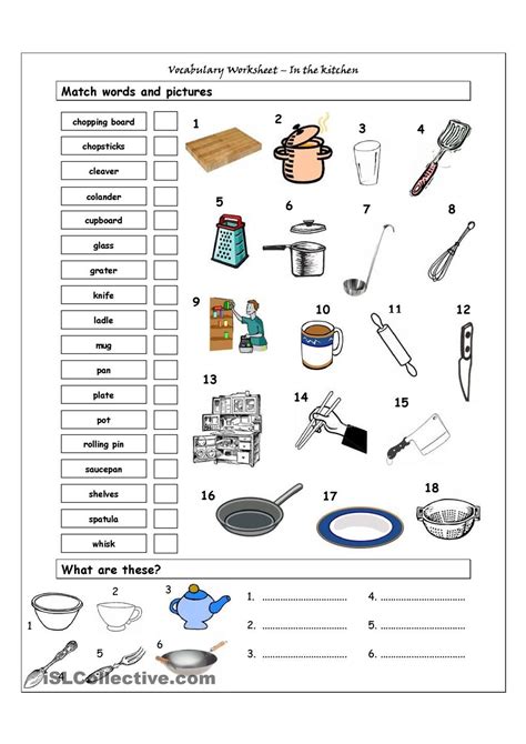 Measuring In The Kitchen Esl Worksheetmsbluey Kitchen Measurement Worksheet - Kitchen Measurement Worksheet