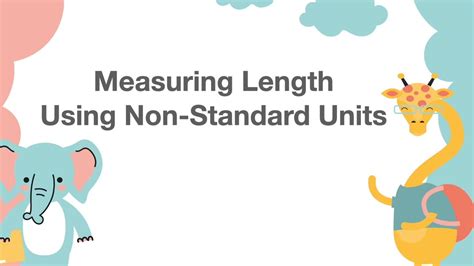Measuring Length Using Non Standard And Standard Units Measurement With Nonstandard Units Worksheet - Measurement With Nonstandard Units Worksheet