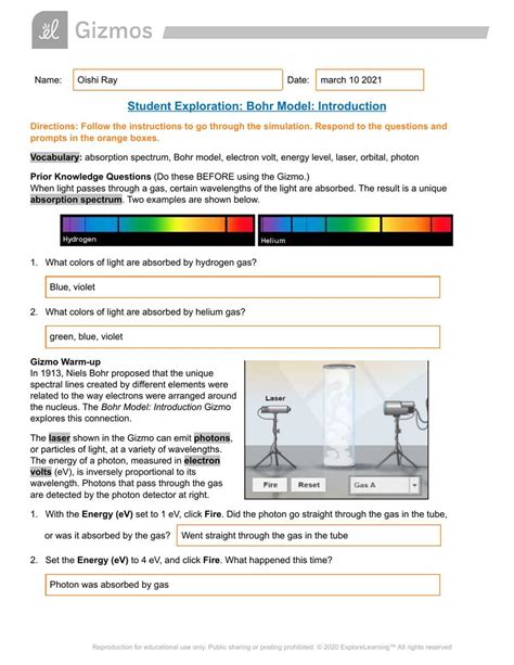 Measuring Motion Gizmo Answer Key Activity A
