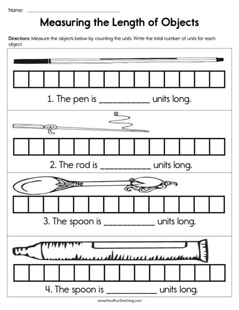 Measuring The Length Of Objects Worksheet Have Fun Measuring Objects Worksheet - Measuring Objects Worksheet