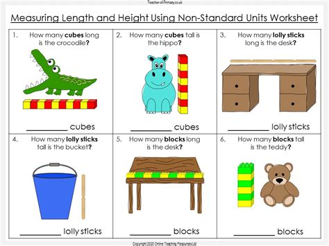 Measuring Things Using Non Standard Unit Worksheet Measurement With Nonstandard Units Worksheet - Measurement With Nonstandard Units Worksheet