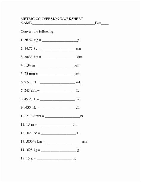 Measuring Units Worksheet Answer Key Measuring Units Worksheet Answers - Measuring Units Worksheet Answers