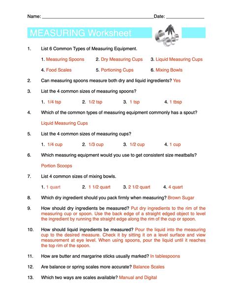 Measuring Up Math Answer Key